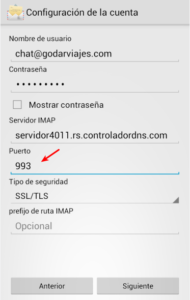 correo electronico android