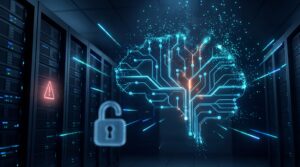 Repositorio de código con un candado roto que representa la vulnerabilidad crítica en GitLab CVE-2026-19478.