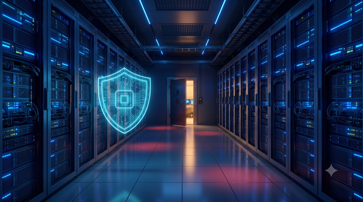 Sala de servidores con alerta roja que representa la vulnerabilidad en PostgreSQL CVE-2026-6471